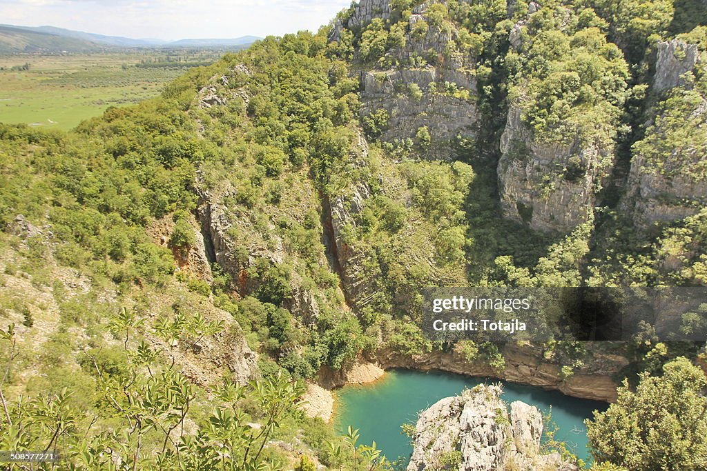 Dinaric bewundern und die Berge in Kroatien