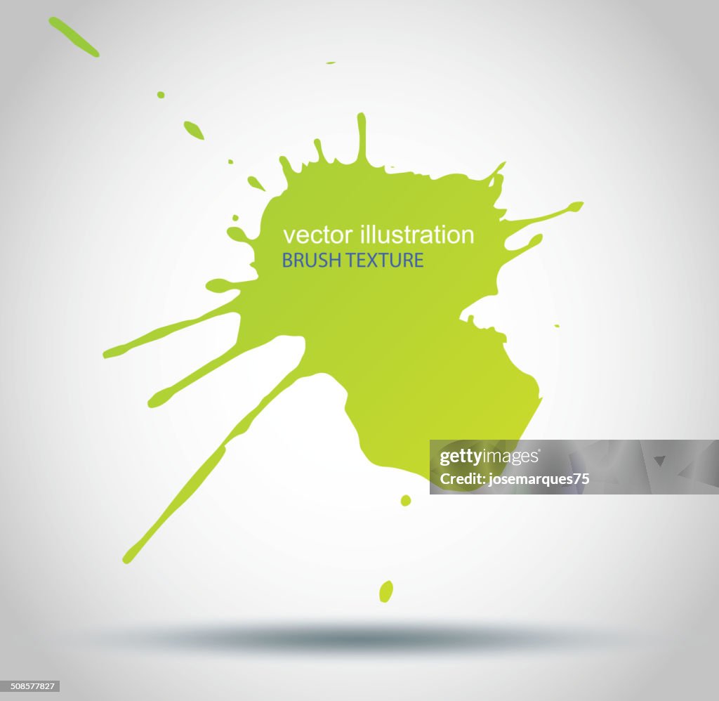 Brush Paint Stains, Vector Splatter