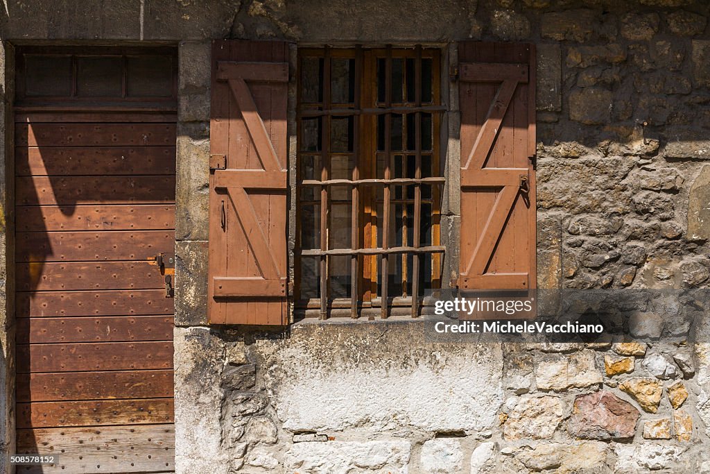 Annecy, France. Door and window in the old town