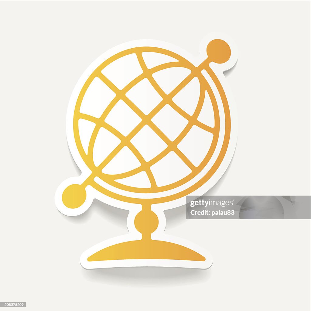 Realistic design element: globe