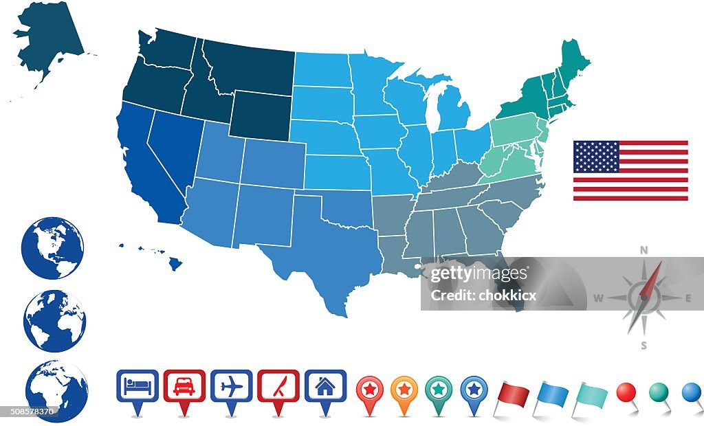 USA MAP KIT