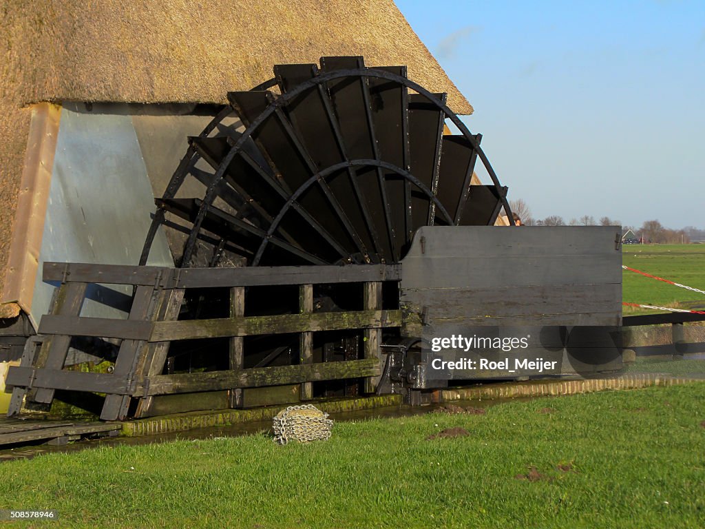 Water wheel of Dutch windmill