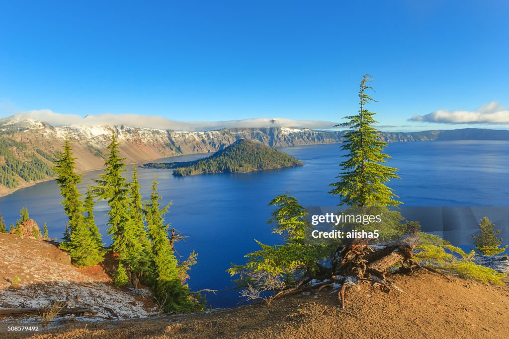 Crater lake view