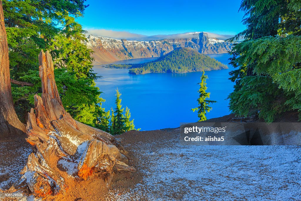 Crater lake view