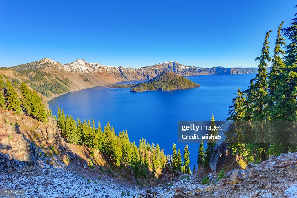 Crater lake view