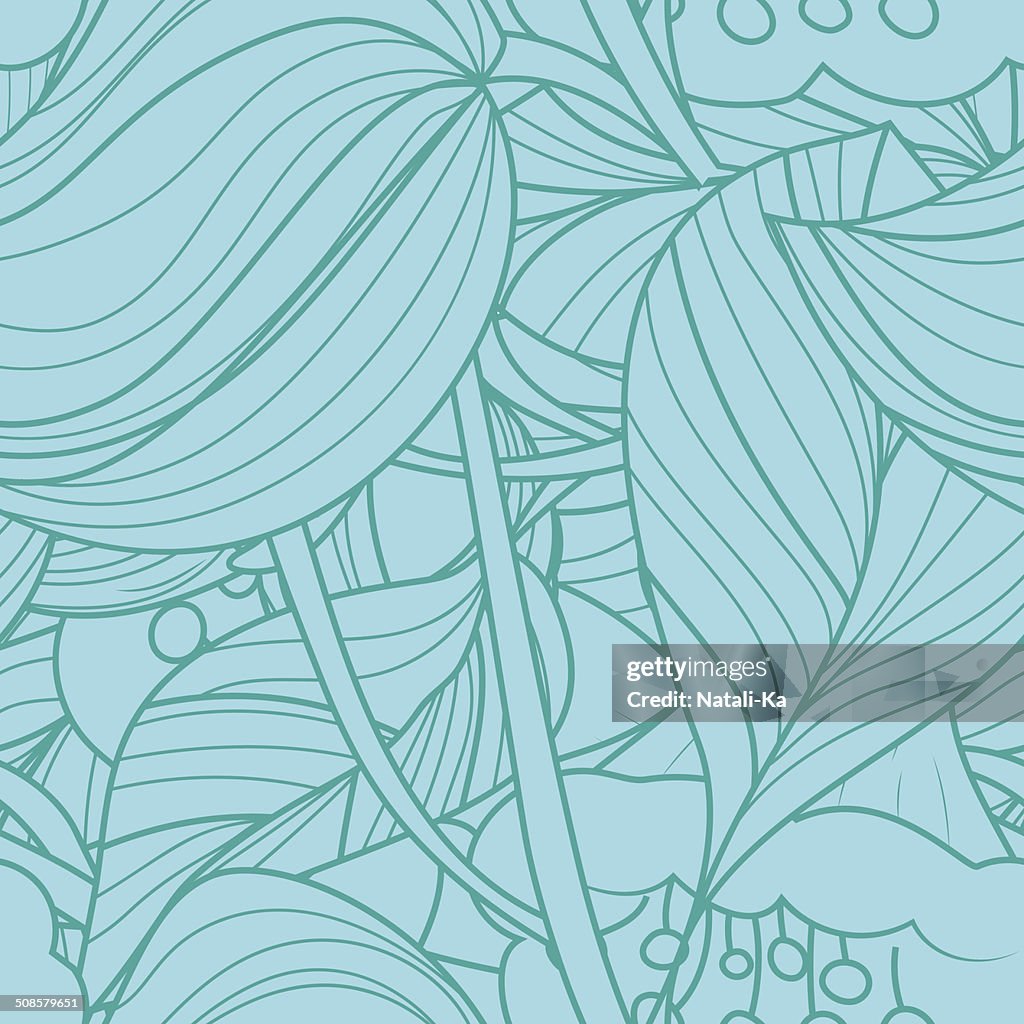 Seamless texture with abstract flowers
