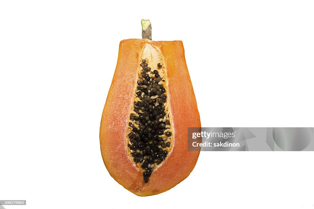 Papaya halves