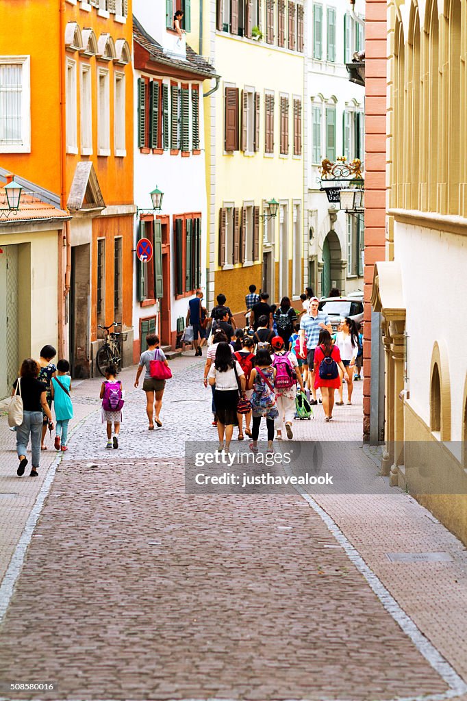 Asian tourists in Heidelberg