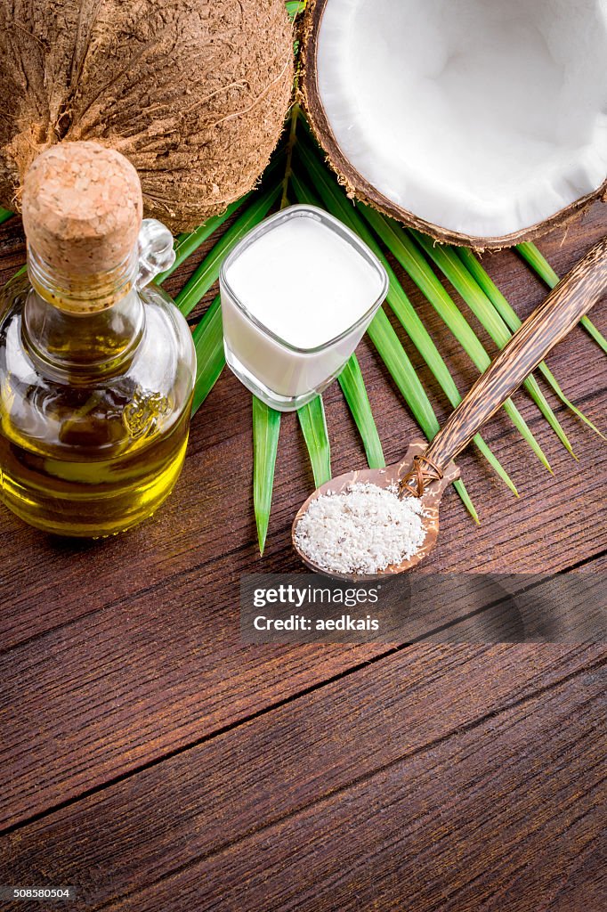 Coconut milk and coconut oil