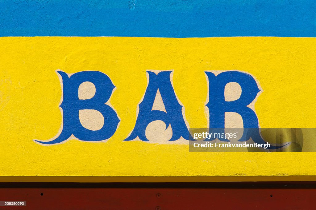 BAR sign