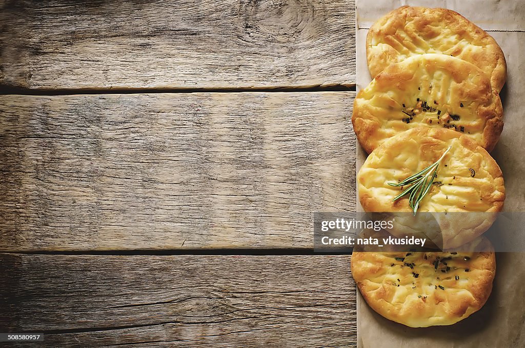 Potato flatbread with rosemary