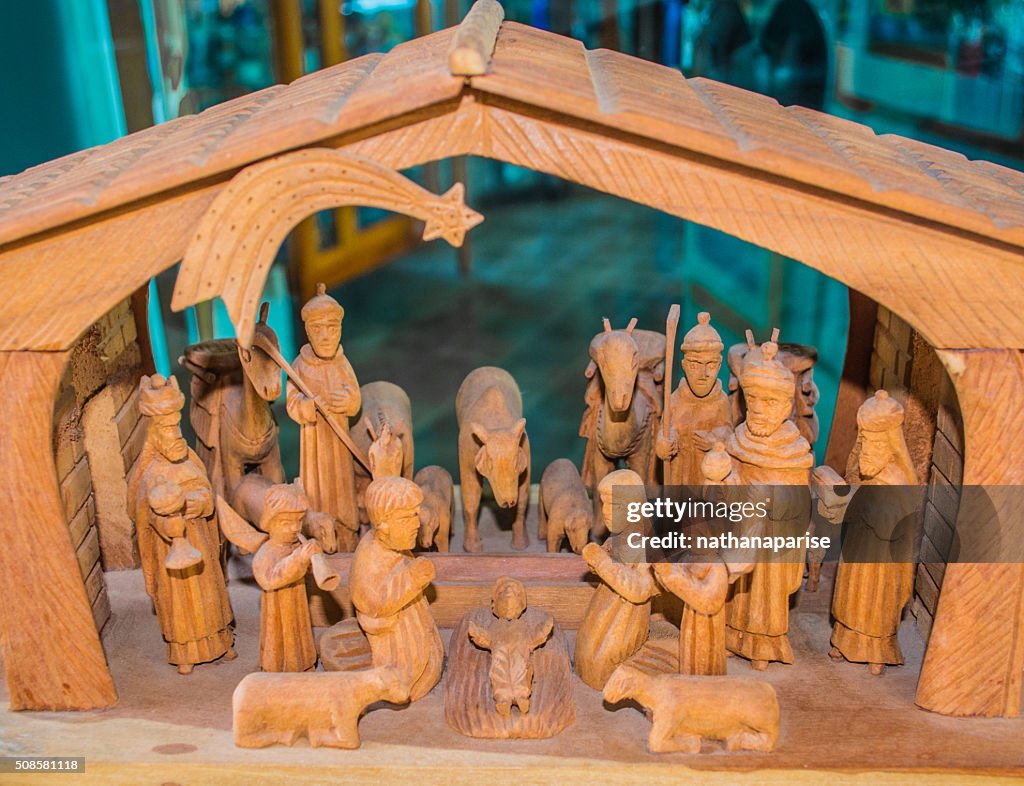 The wooden Nativity