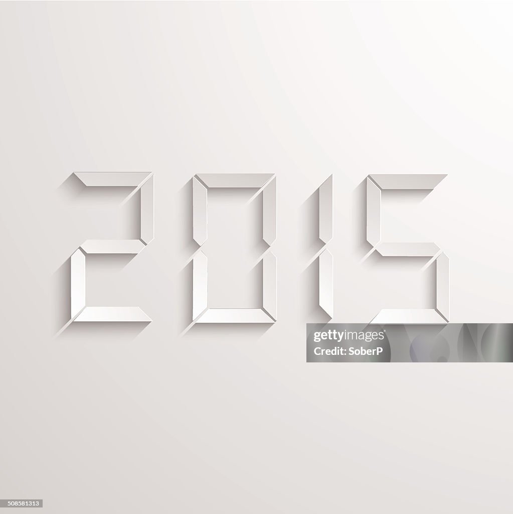 Vector modern new year 2015 background.