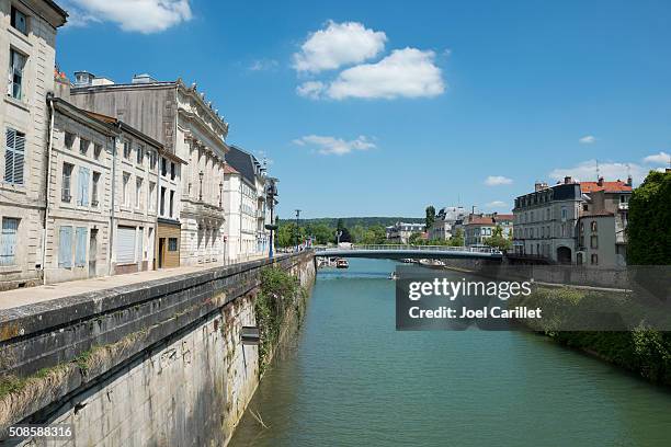 meuse river in verdun, france - meuse river stock pictures, royalty-free photos & images