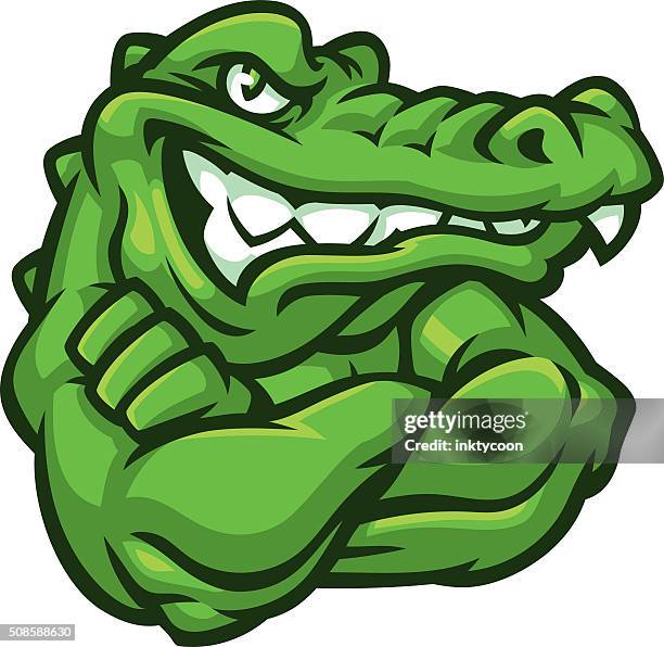 tough gator - alligator stock illustrations