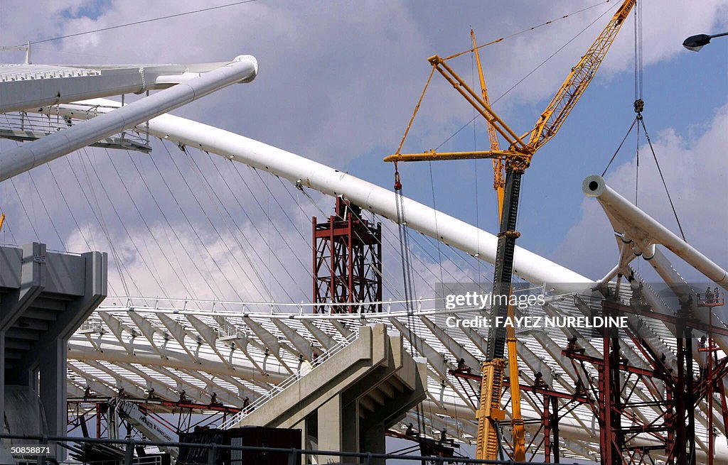 Construction works are going on, on both