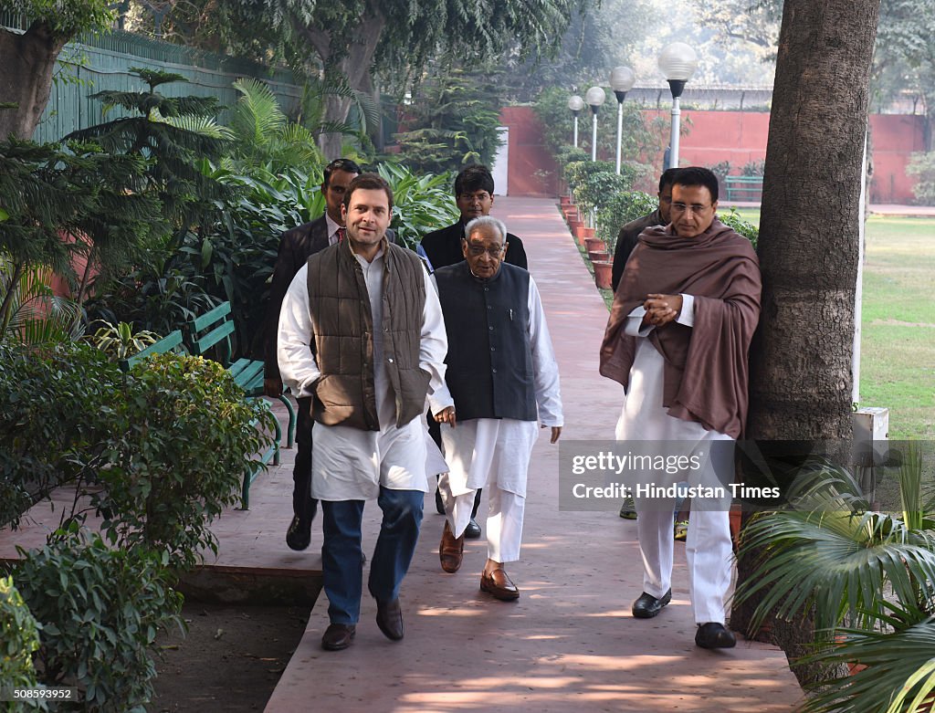 Congress Vice President Rahul Gandhi At Meeting With Heads Of Congress State Units