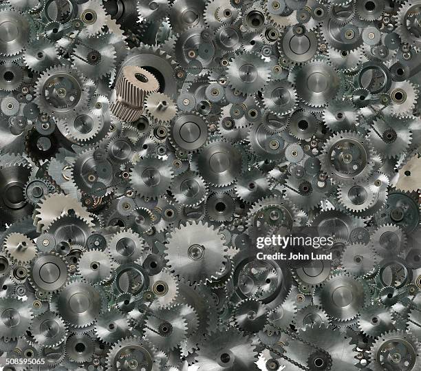 complex gear assembly - high gears stock pictures, royalty-free photos & images