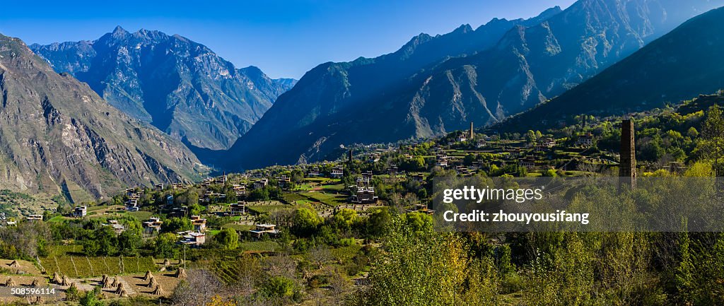 The Tibetan folk houses in Sichuan