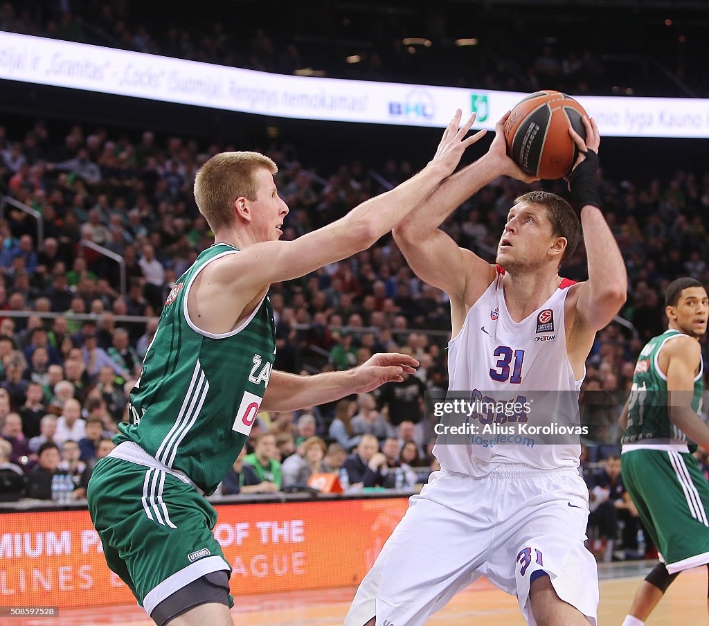 Zalgiris Kaunas v CSKA Moscow - Turkish Airlines Euroleague