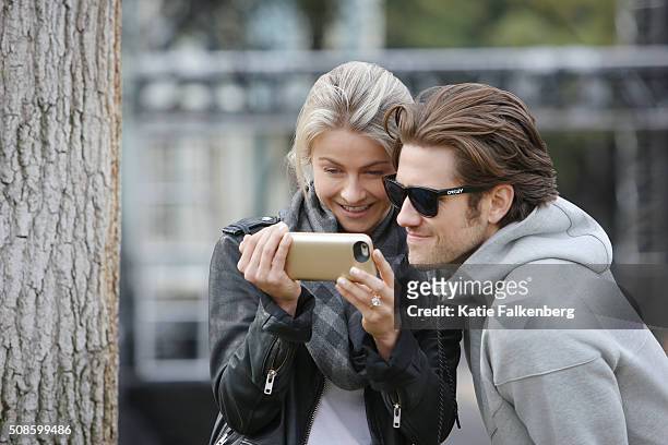 Julianne Hough and Aaron Tveit are photographed for Los Angeles Times on January 14, 2016 in Los Angeles, California. PUBLISHED IMAGE. CREDIT MUST...