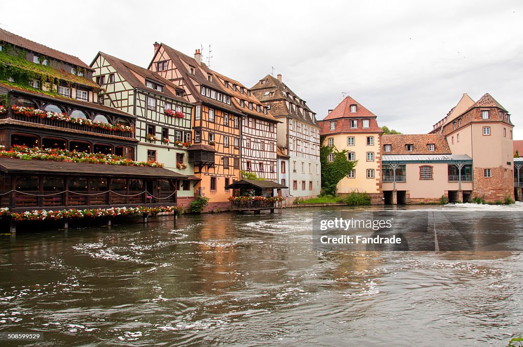 View Ill River and the city of Strasbourg