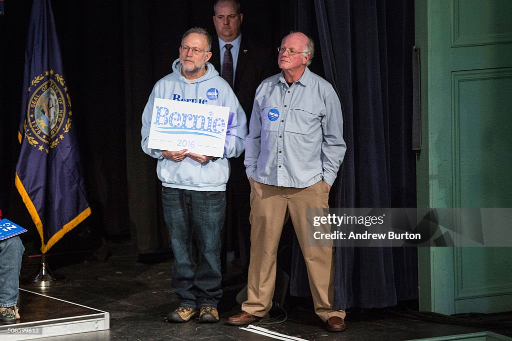 Front Runner Bernie Sanders Campaigns Across NH Ahead Of Primary