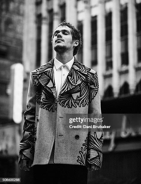 Actor Ellar Coltrane is photographed for Numero Hommes Germany on August 17, 2015 in Los Angeles, California.
