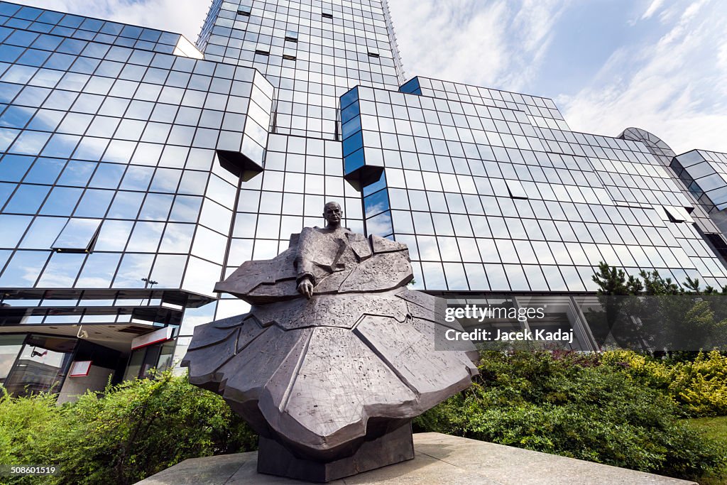 Monument of Stefan Starzynski a Mayor of Warsaw in