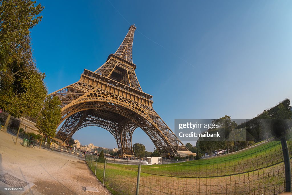 Eiffel tower from Champ de Mars