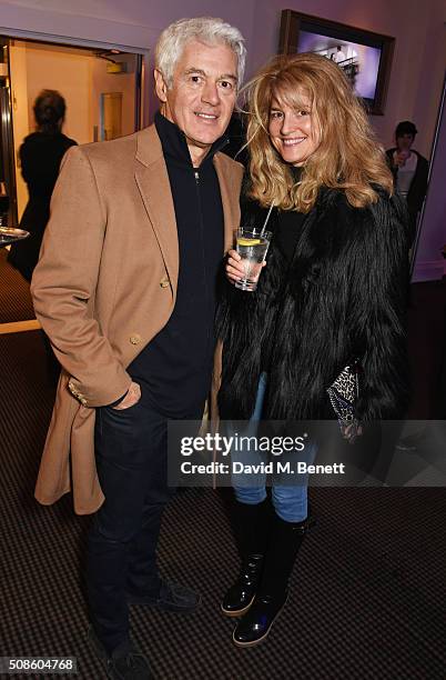 John Frieda and Avery Agnelli attend a cast and crew screening of "This Beautiful Fantastic" at BAFTA on February 5, 2016 in London, England.