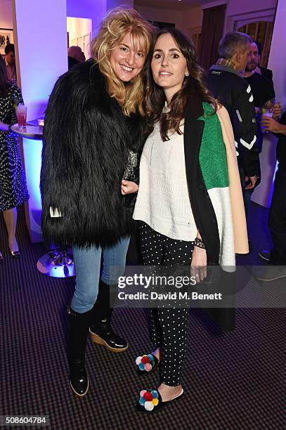 Avery Agnelli and Tania Fares attend a cast and crew screening of "This Beautiful Fantastic" at BAFTA on February 5, 2016 in London, England.