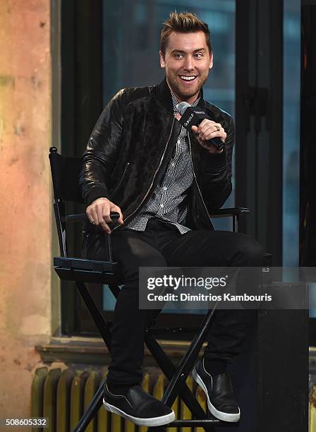 Lance Bass attends the AOL Build Speaker Series - Lance Bass, 'Dirty Pop with Lance Bass' at AOL Studios In New York on February 5, 2016 in New York...