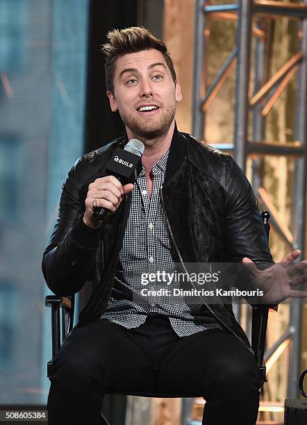 Lance Bass attends the AOL Build Speaker Series - Lance Bass, 'Dirty Pop with Lance Bass' at AOL Studios In New York on February 5, 2016 in New York...
