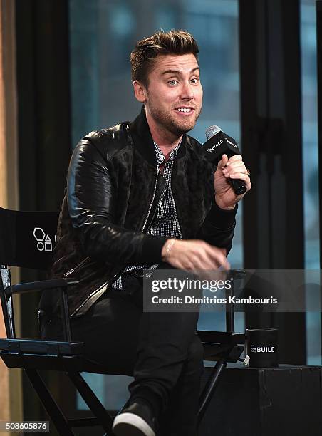 Lance Bass attends the AOL Build Speaker Series - Lance Bass, 'Dirty Pop with Lance Bass' at AOL Studios In New York on February 5, 2016 in New York...