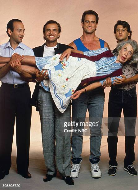 Season 1 -- Pictured: Ned Eisenberg as Anthony Fanelli, Joe Pantoliano as Dominic Fanelli, Christopher Meloni as Frankie Fanelli, Andy Hirsch as...