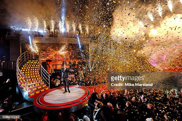 Scotty T is crowned winner of Celebrity Big Brother at Elstree Studios on February 5, 2016 in Borehamwood, England.