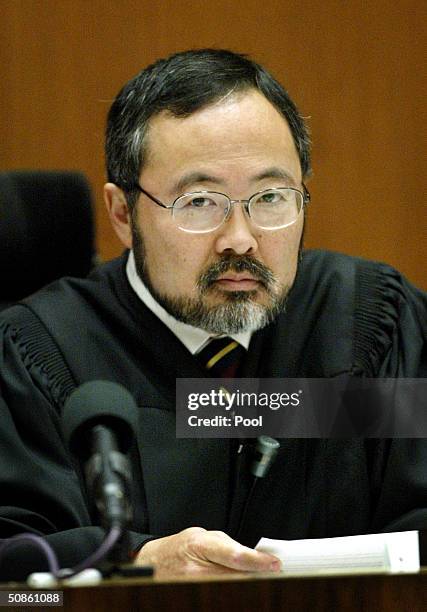 Judge Lance Ito oversees a drive-by shooting murder case May 20, 2004 nearly tens years after he presided over the high-profile case of former...