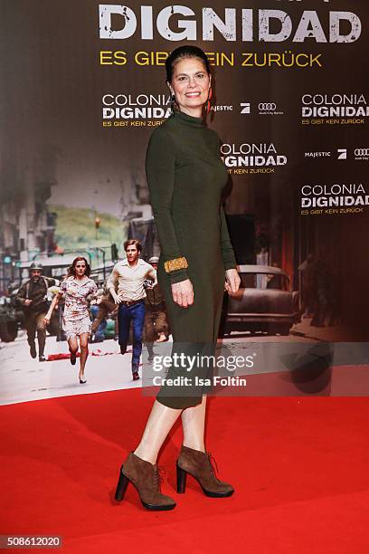 Sarah Wiener attends the 'Colonia Dignidad - Es gibt kein zurueck' Berlin Premiere on February 05, 2016 in Berlin, Germany.