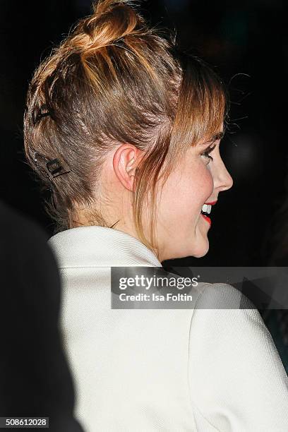 Emma Watson attends the 'Colonia Dignidad - Es gibt kein zurueck' Berlin Premiere on February 05, 2016 in Berlin, Germany.