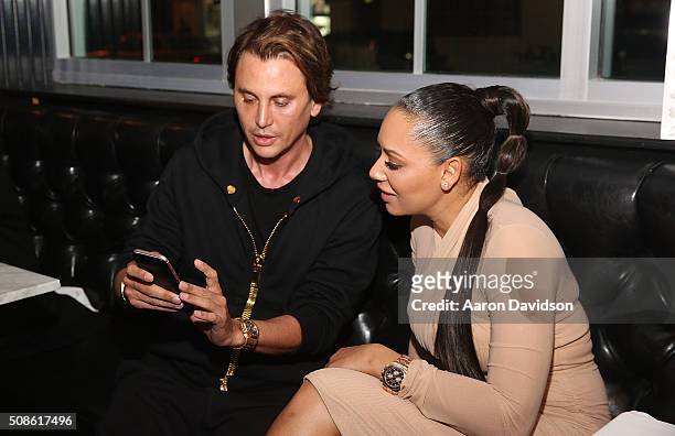 Mel B and Jonathan Cheban Meet & Greet at Sugar Factory American Brasserie on February 5, 2016 in Miami, Florida.