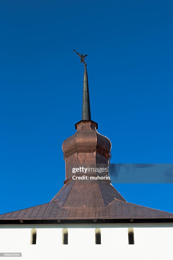 Spire Kazanskaya of the tower Kirillo-Belozersky Monastery