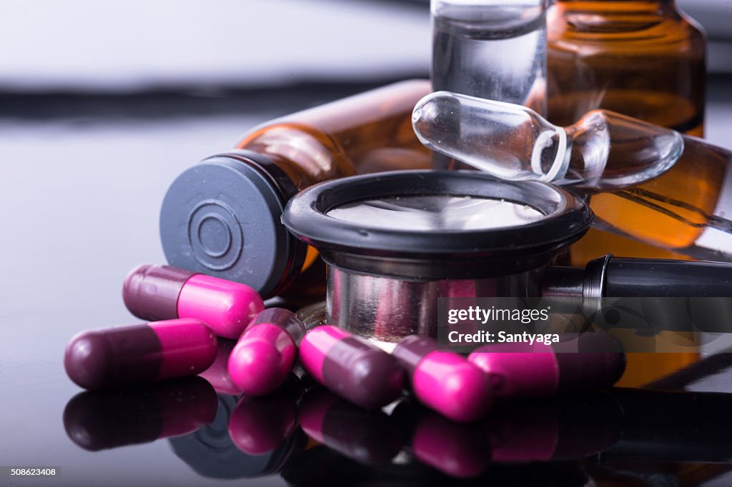 Photo medical drugs to treat people