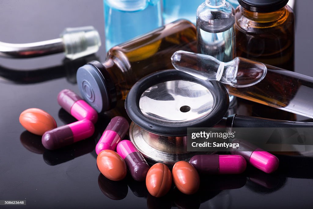 Photo medical drugs to treat people