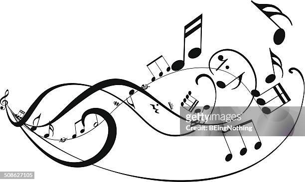 musical abstract background - key signature stock illustrations