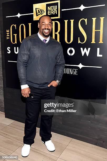 Retired NFL player Donovan McNabb attends the New Era Style Lounge at The Battery on February 5, 2016 in San Francisco, California.