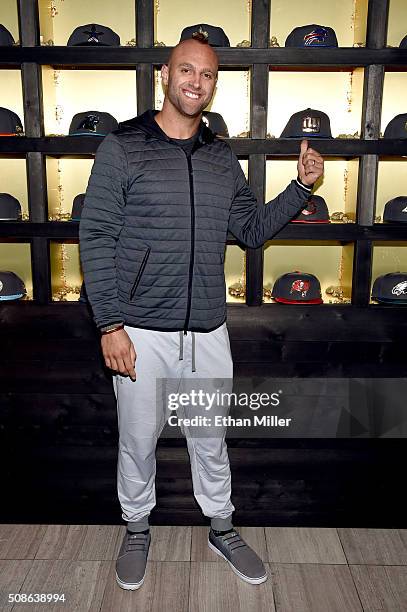 Player Mark Herzlich attends the New Era Style Lounge at The Battery on February 5, 2016 in San Francisco, California.