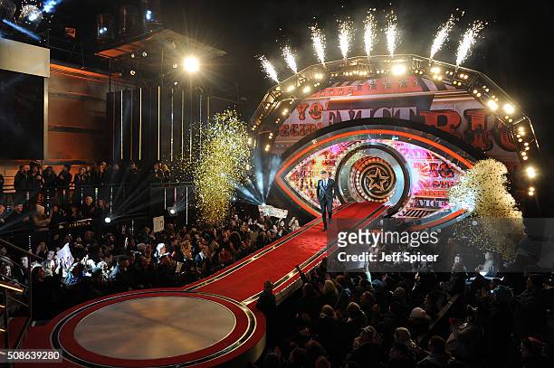 Scotty T is crowned winner of Celebrity Big Brother at Elstree Studios on February 5, 2016 in Borehamwood, England.