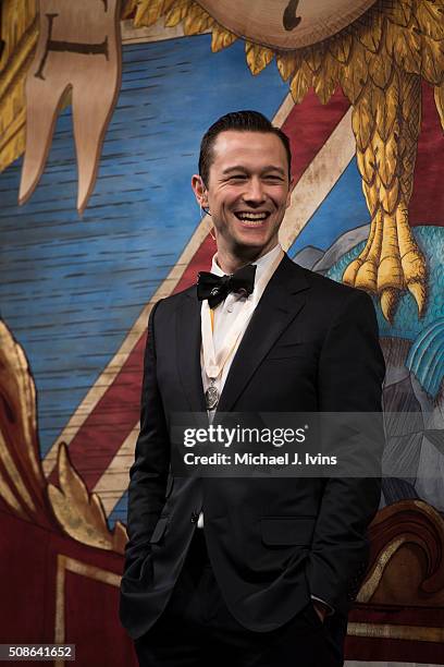 Joseph Gordon-Levitt is honored as the 2016 Hasty Pudding Man of the Year on February 5, 2016 in Cambridge, Massachusetts.