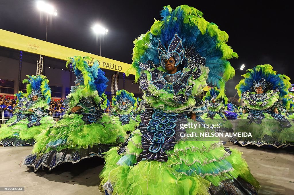 BRAZIL-CARNIVAL-SAO PAULO-PARADE-UNIDOS DE VILA MARIA